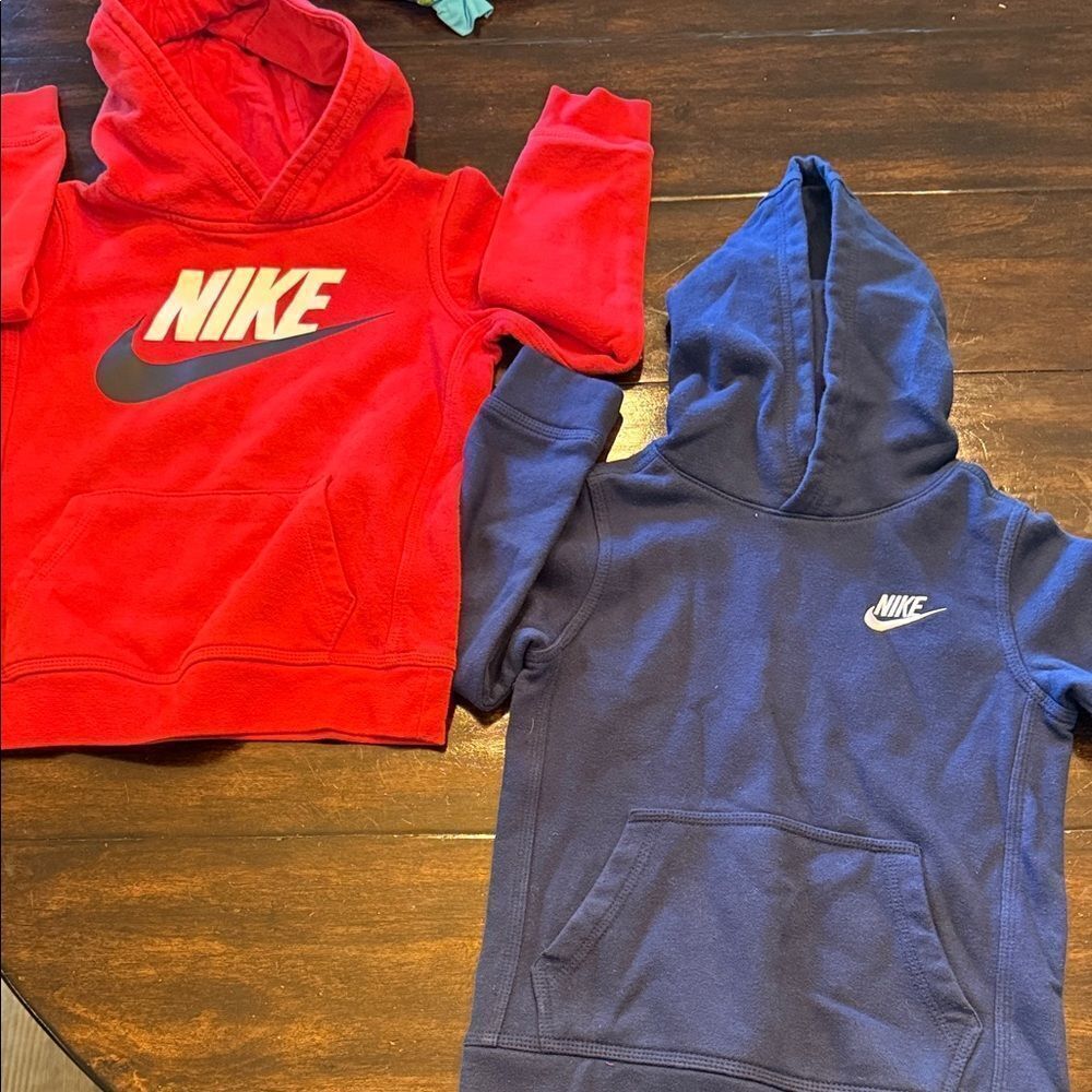Nike Kids' Red and Navy Hoodies Boys 6